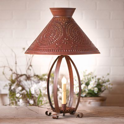 Colonial Style Tin Candle Lamp
