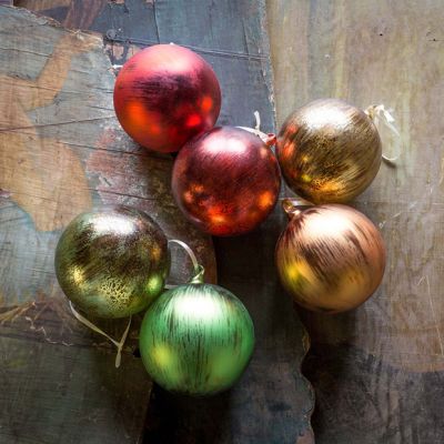 Colorful Ball Ornaments Set of 6