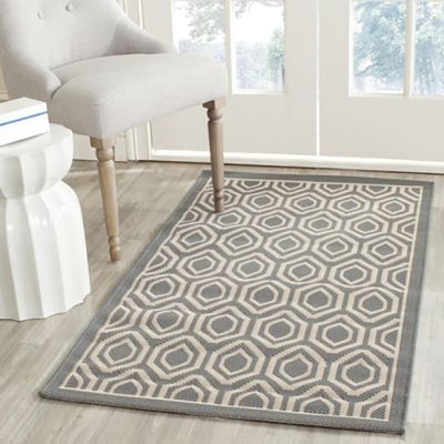 Contemporary Honeycomb Pattern Area Rug