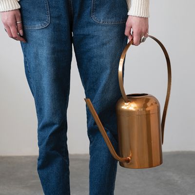 Copper Finish Contemporary Watering Can