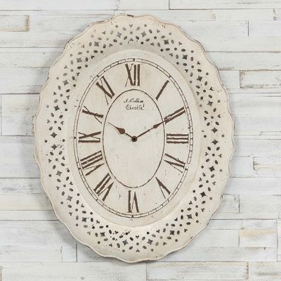 Cottage House Oval Wall Clock