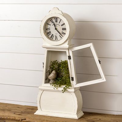 Cottage Pine Tabletop Grandfather Clock
