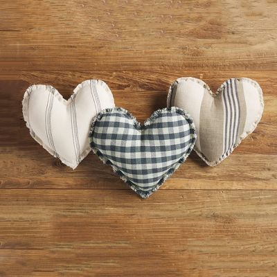 Cotton Heart Shaped Pillow One of Each