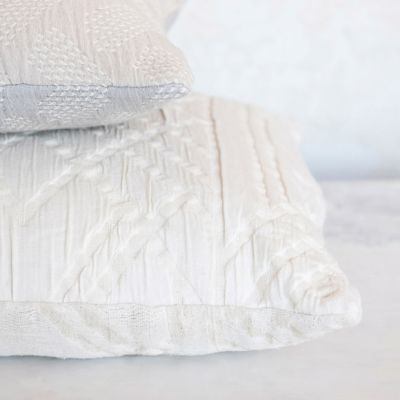 Cotton Jacquard Square Throw Pillow