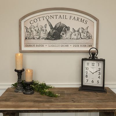 Cottontail Farms Wood Wall Sign