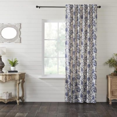 Country Chic Floral Pattern Curtain Panel