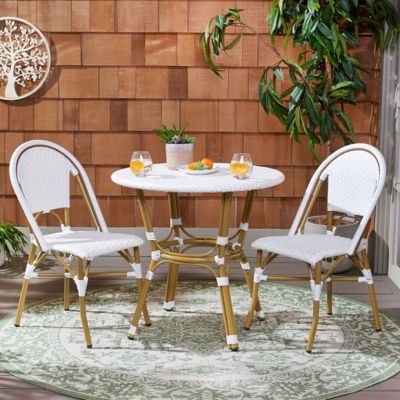 Country Coastal Outdoor Bistro Chair Set of 2