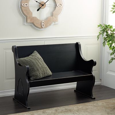 Country Cottage Pew Style Bench