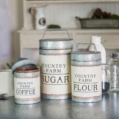 Country Farm Canisters Set of 3