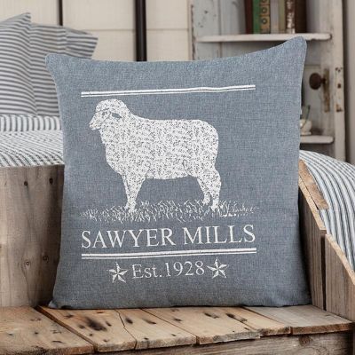 Country Farmhouse Lamb Accent Pillow