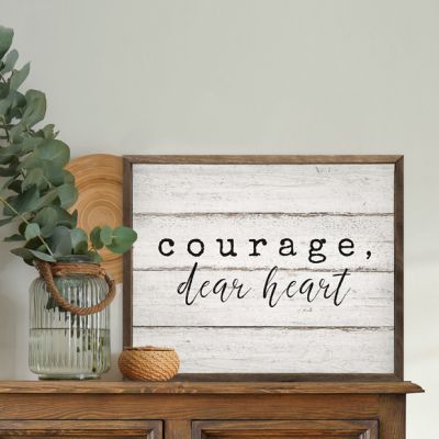 Courage Dear Heart Framed Sign