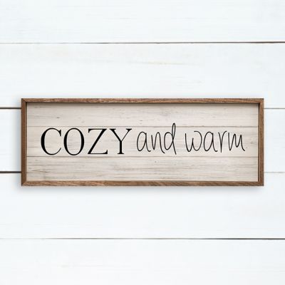 Cozy and Warm Whitewash Wall Art