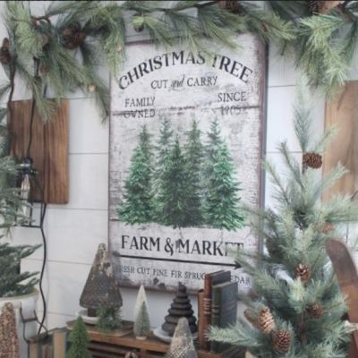 Cut And Carry Christmas Trees Canvas Art