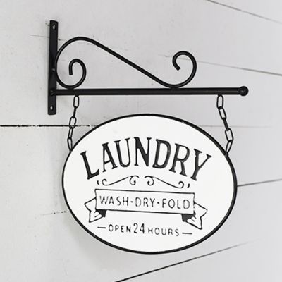 Laundry Wall Bracket Sign