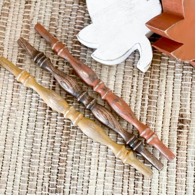 Decorative Fall Wooden Spindle Set of 3
