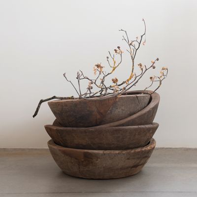 Decorative Found Teak Wood Bowl