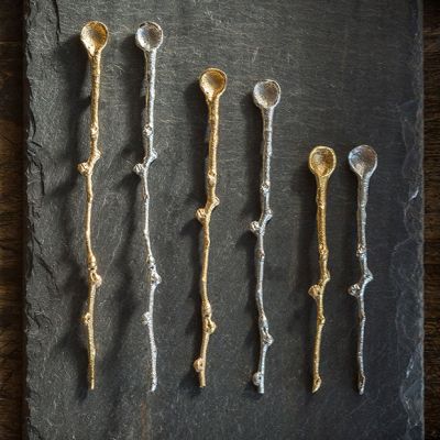 Decorative Gold Spoon Set of 3