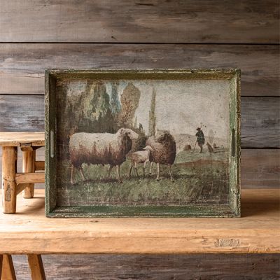 Decorative Pastoral Sheep Tray