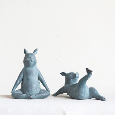 Decorative Yoga Pose Pig