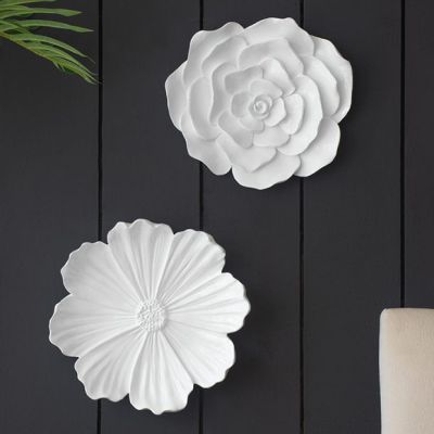 Delicate Flower Wall Accent Set of 2