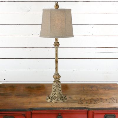 Distressed Buffet Table Lamp