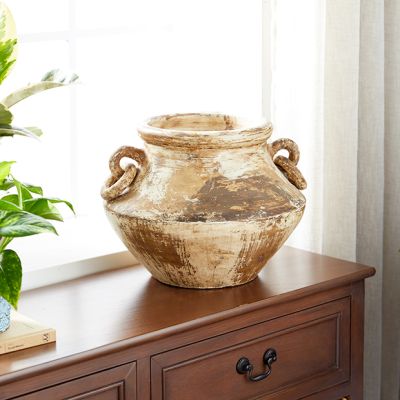 Distressed Ceramic Amphora