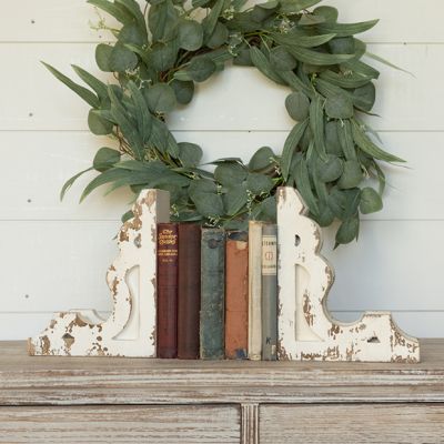 Distressed Chic Corbel Bookends