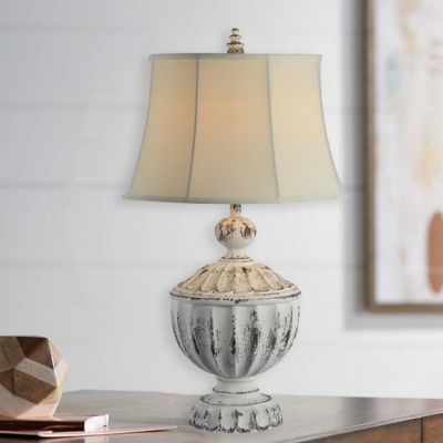 Distressed Chic Farmhouse Table Lamp