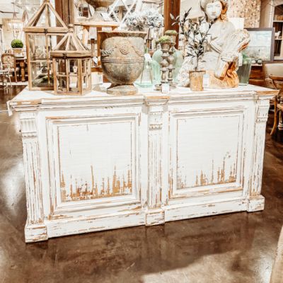 Distressed Painted Store Counter