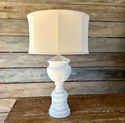 Distressed Touches of Blue Table Lamp