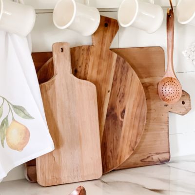 Distressed Wood Bread Boards Set of 3