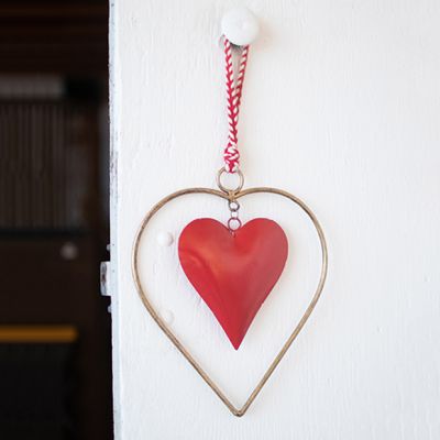 Double Heart Door Hanger