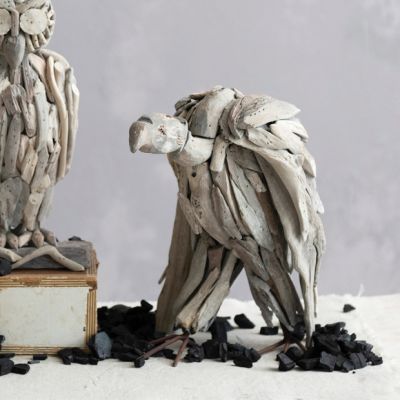 Driftwood Vulture Sculpture