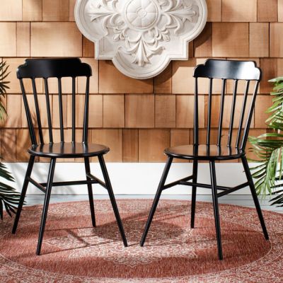 Stackable Spindle Dining Chair Set of 2