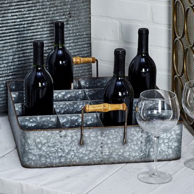 16 Bottle Tabletop Wine Holder Tray