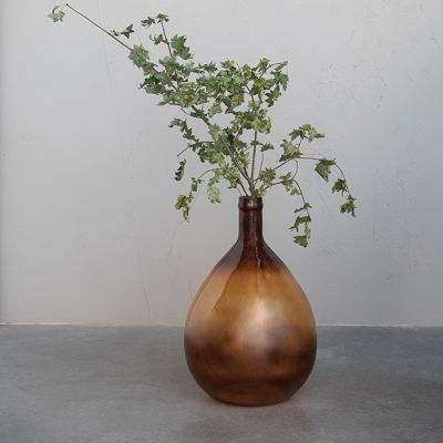 Earthy Accents Glass Bottle Vase