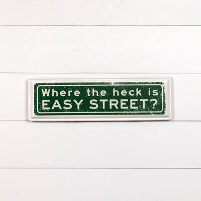 Easy Street Metal Wall Sign
