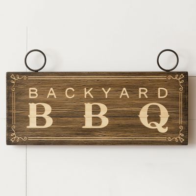Backyard Barbecue Wall Sign