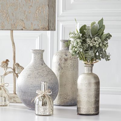 Elegant Glazed Vase Set of 3