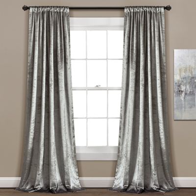 Elegant Velvet Window Curtain Panels Set of 2