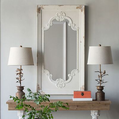 Elegant Wood Framed Mirror