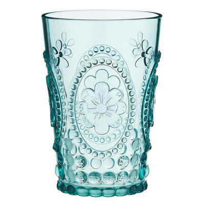 Embossed Acrylic Drinking Glass Set of 4