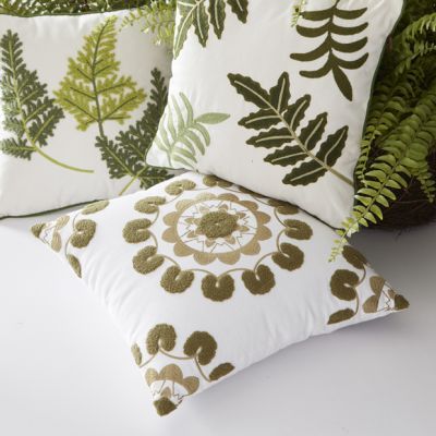Embroidered Medallion Elegant Accent Pillow