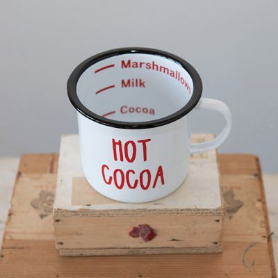 Enamelware Hot Cocoa Mug
