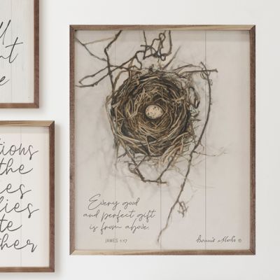 Every Good And Perfect Gift Nest Framed Wall Decor