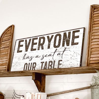 Everyone Has A Seat At Our Table Canvas Wall Art