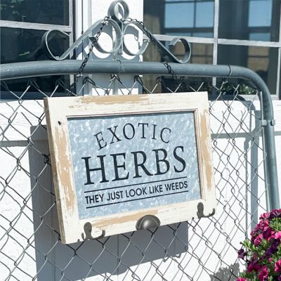 Exotic Herbs Wall Sign