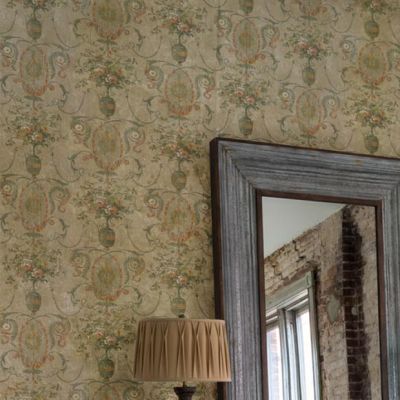 Weathered Southern Floral Wallpaper
