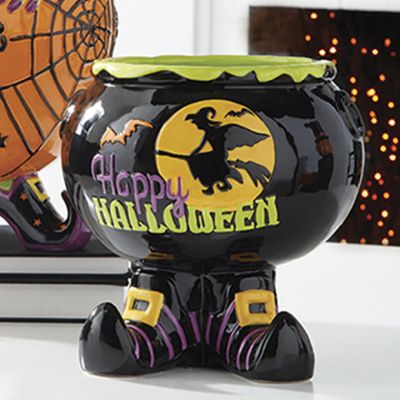 Fun Footed Candy Bowl Happy Halloween