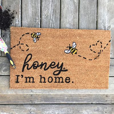 Honey Home Bee Coir Doormat